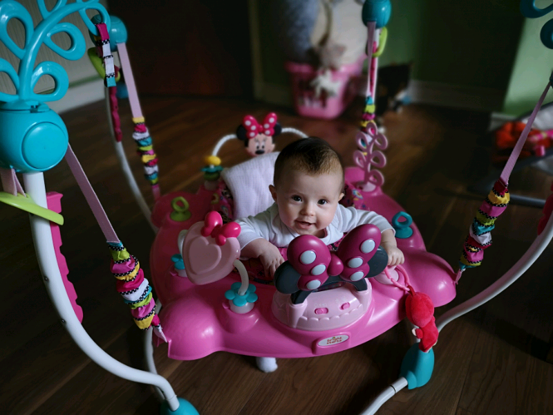 disney jumperoo minnie mouse